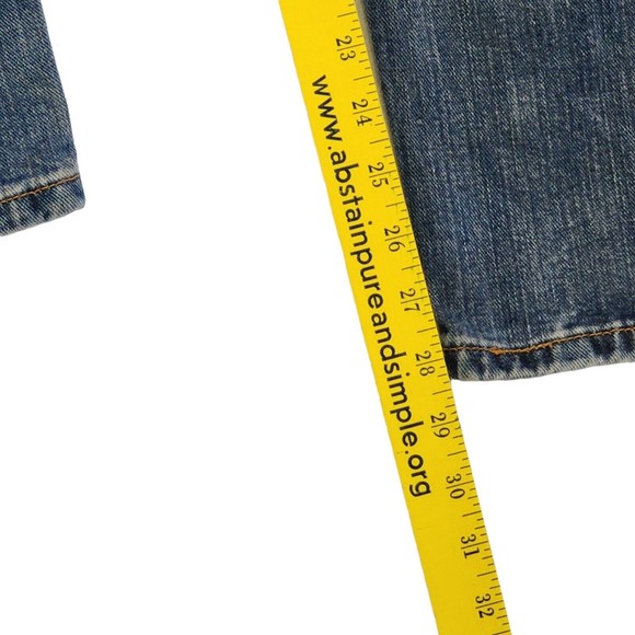 Levi 505 Men’s Size 32x28 Jeans Classic Original Fit Straight Leg Medium Wash - Picture 11 of 11